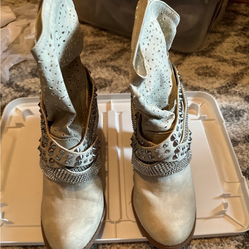 Cowboy type boots